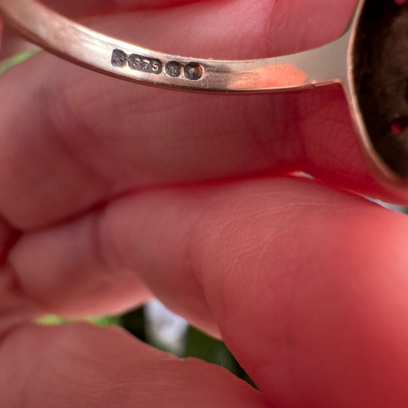 Vintage UK 9k Turquoise ring - Picture 5 of 10